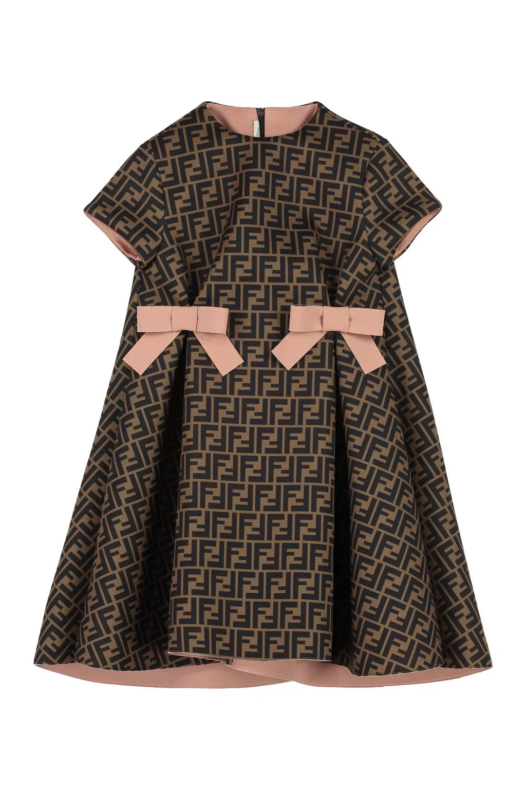 Fendi Kids Ff All-Over Printed Dress