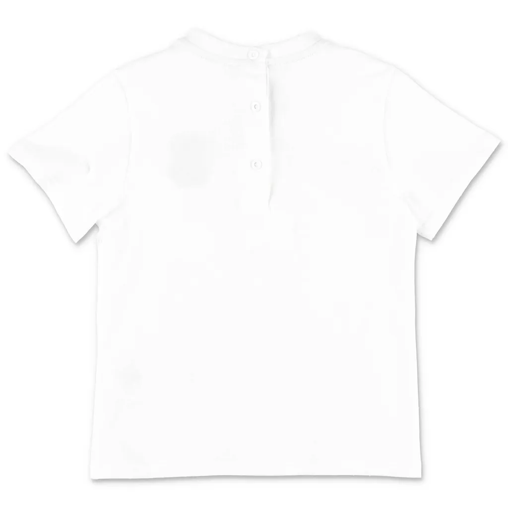 Fendi Kids Bear Embroidered T-Shirt