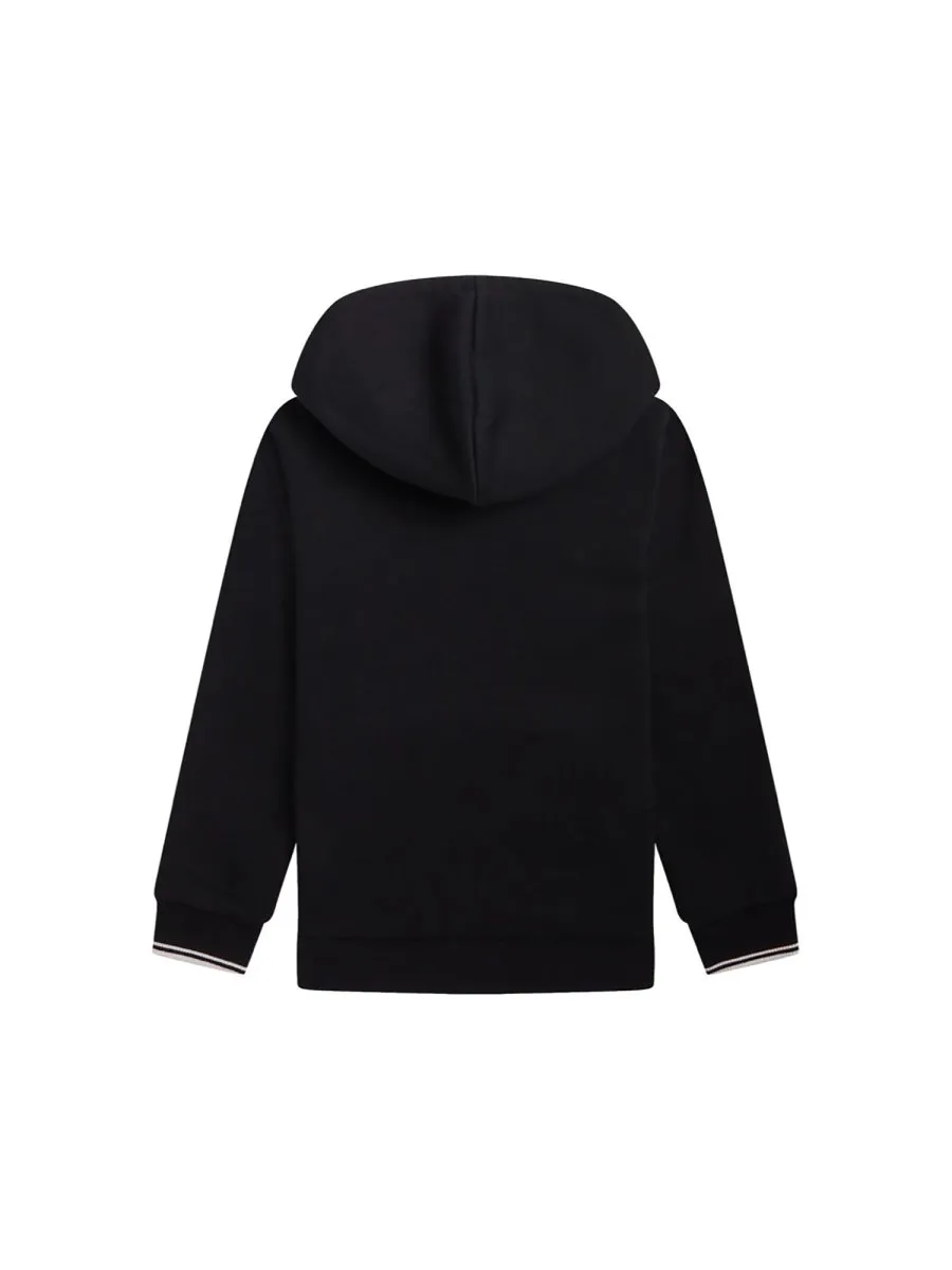 Fred Perry Kids Logo Detailed Hoodie