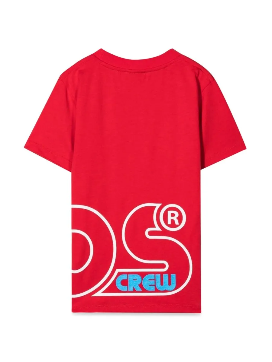 Gcds Logo Print Jersey T Shirt Boy