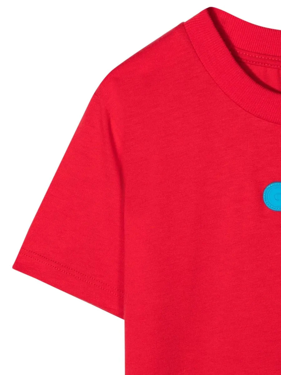 Gcds Logo Print Jersey T Shirt Boy