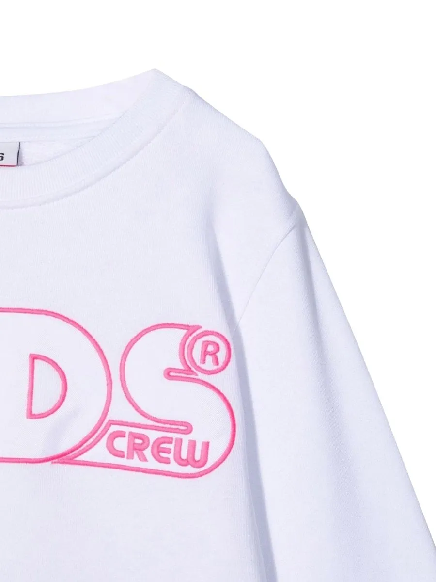 Gcds Cropped Logo Sweatshirt Girl