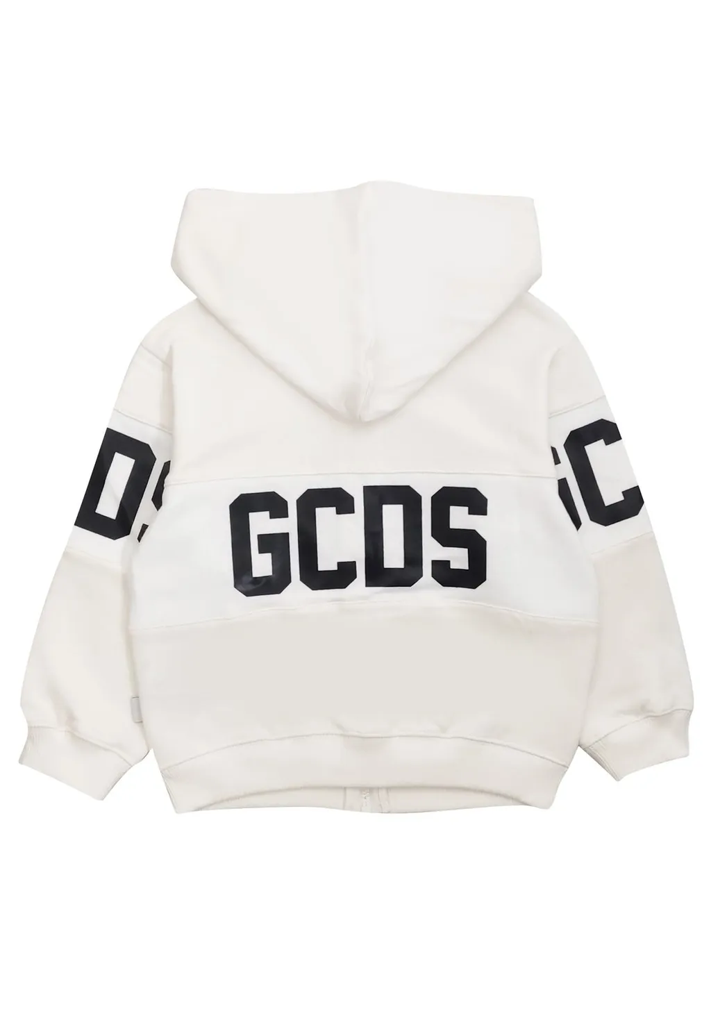 Gcds Kids Logo-Printed Long-Sleeved Zipped Hoodie