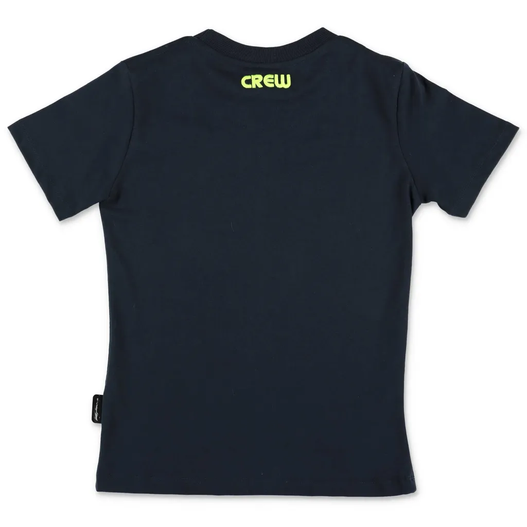 Gcds Kids Logo Embroidered Crewneck T-Shirt
