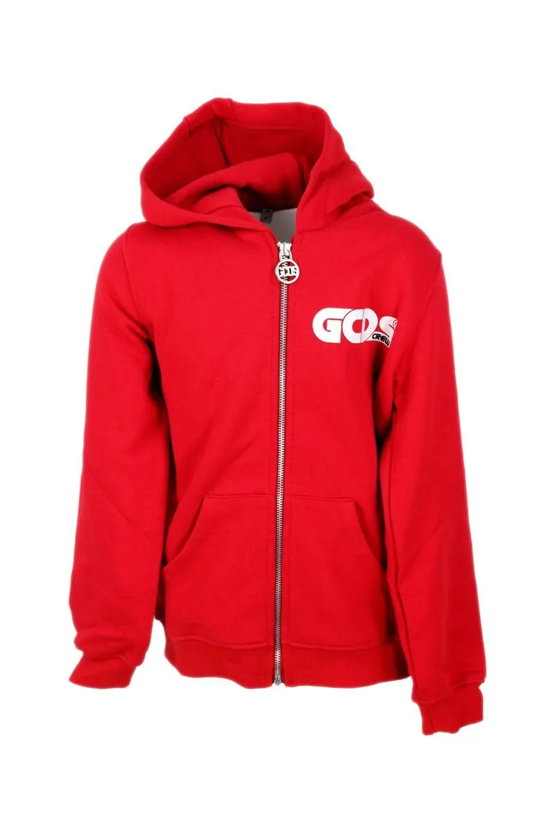 Gcds Kids Long Sleeve Logo-Print Hoodie