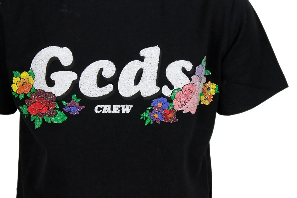 Gcds Kids Logo Printed Crewneck T-Shirt