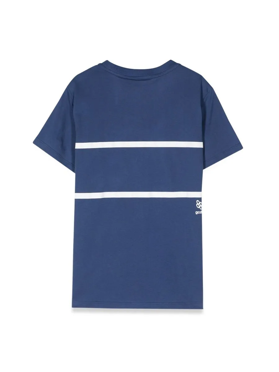 Gcds Kids Striped Logo T-Shirt