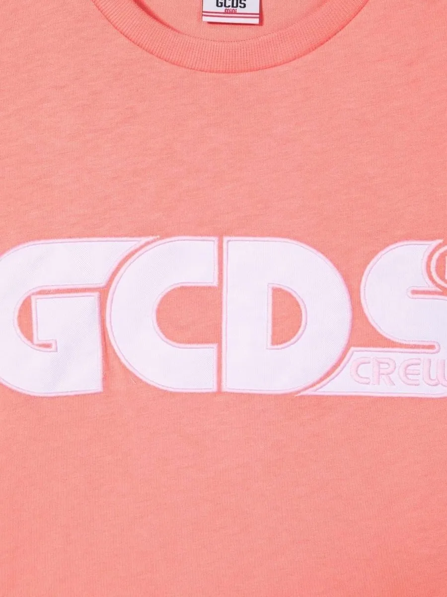 Gcds Kids Logo Printed Oversize Jersey T-Shirt