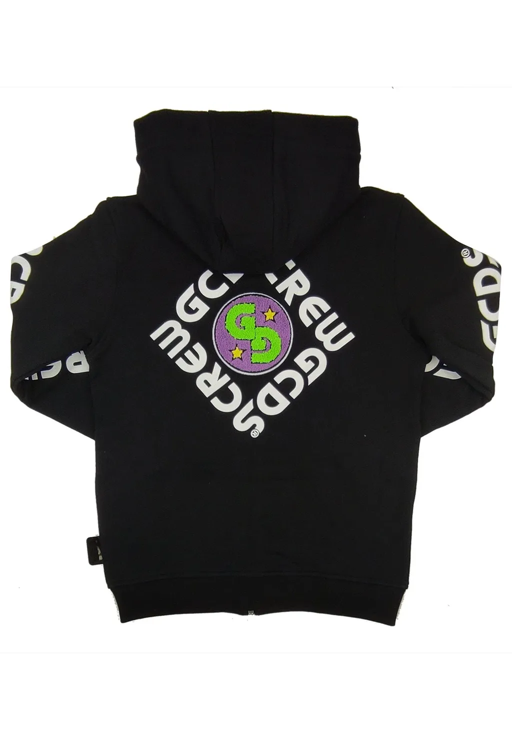 Gcds Kids Long-Sleeved Zip-Up Hoodie