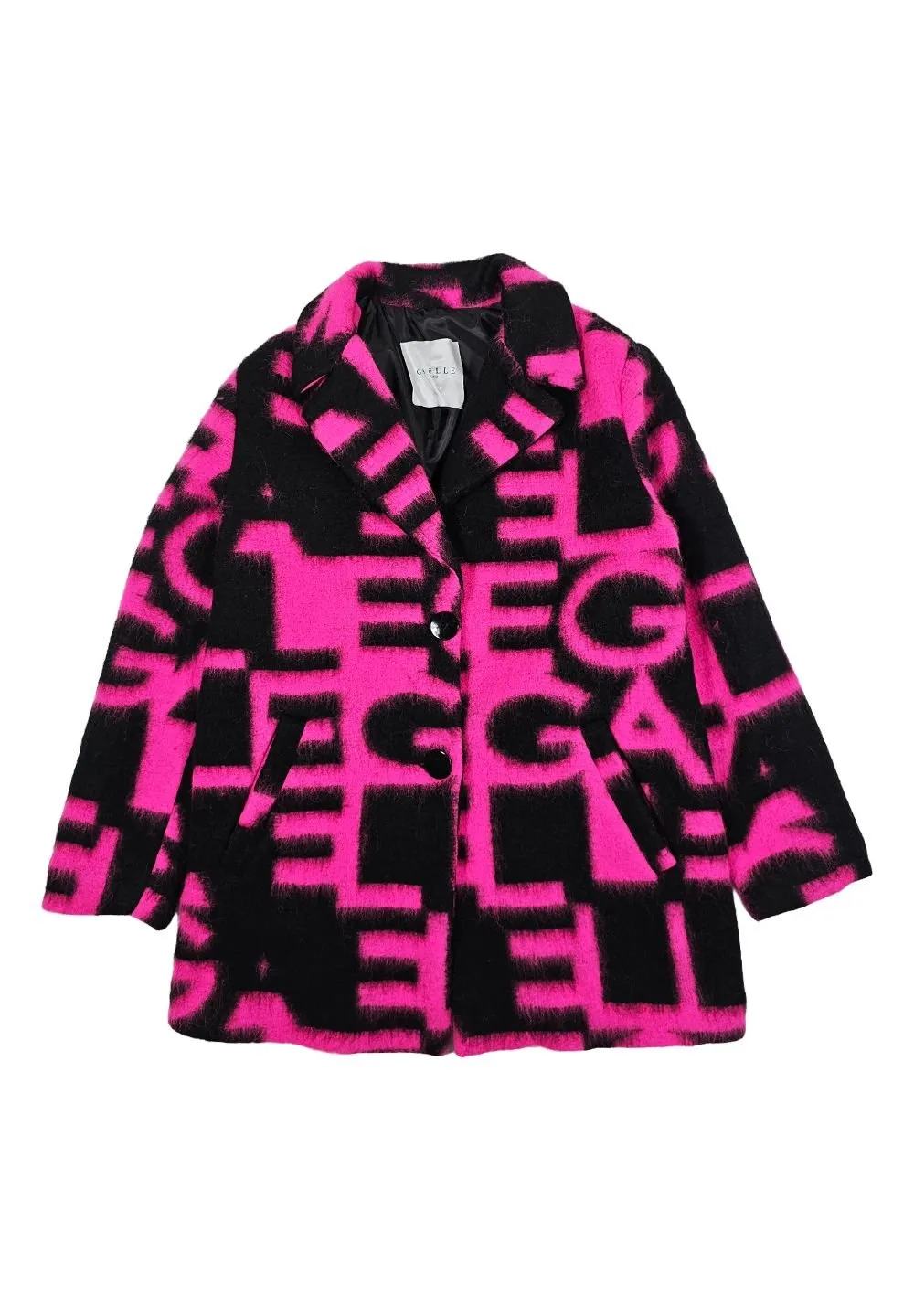 Gaelle Paris Kids Allover Logo Printed Coat