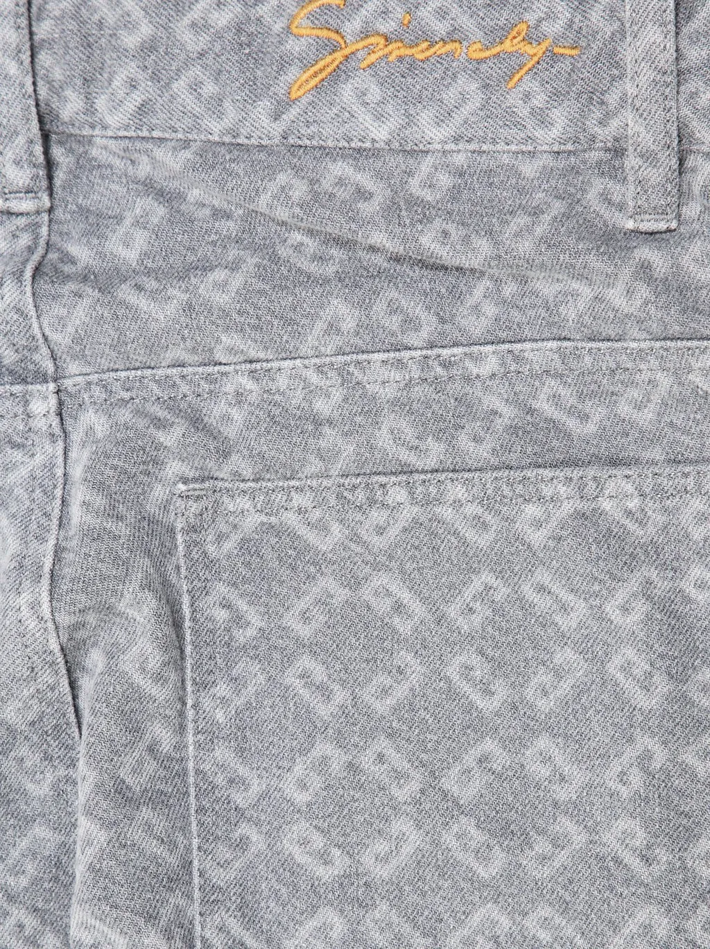 Givenchy Kids 4G-Print Mid-Rise Jeans