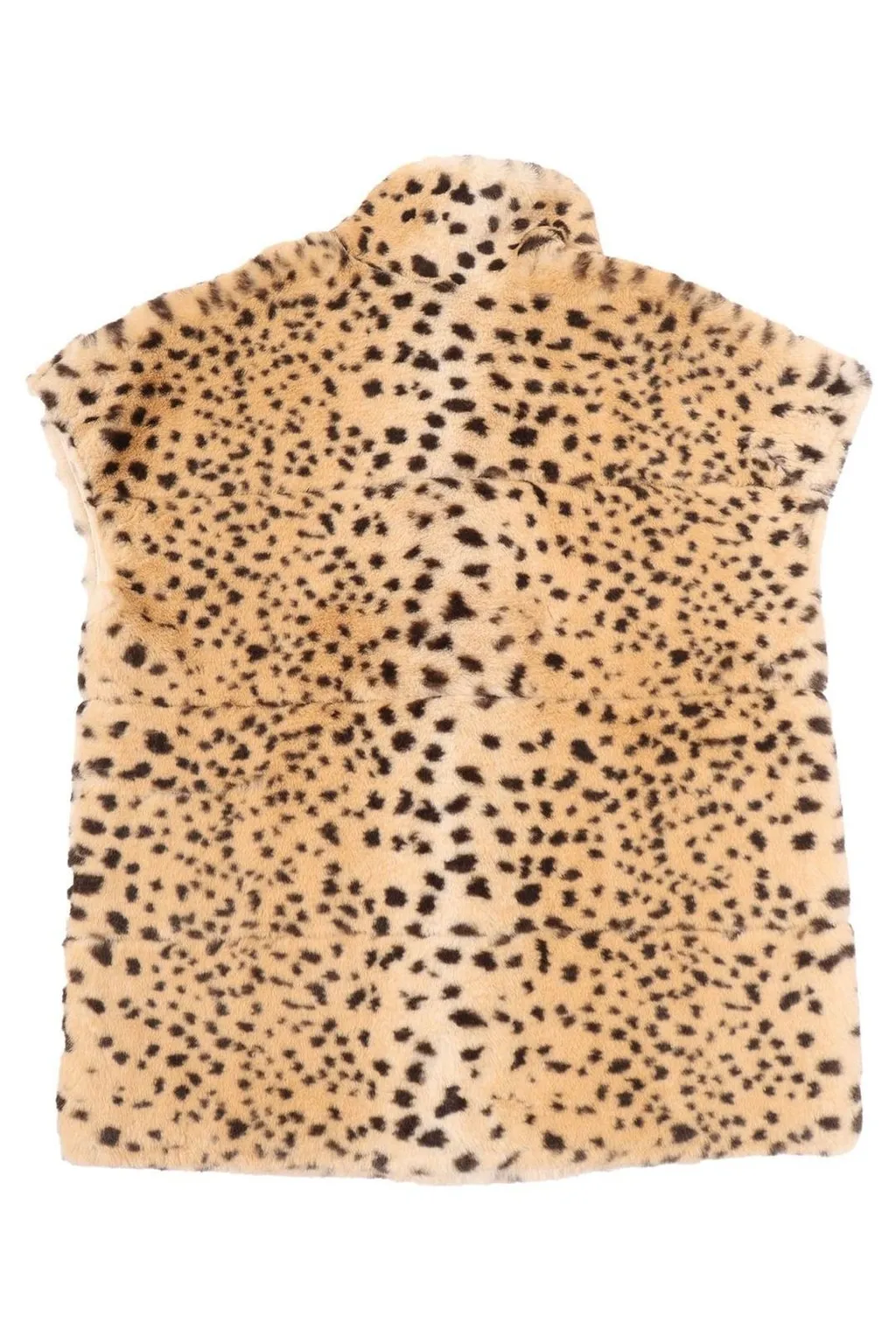 Givenchy Kids Cheetah Print High-Neck Faux-Fur Gilet