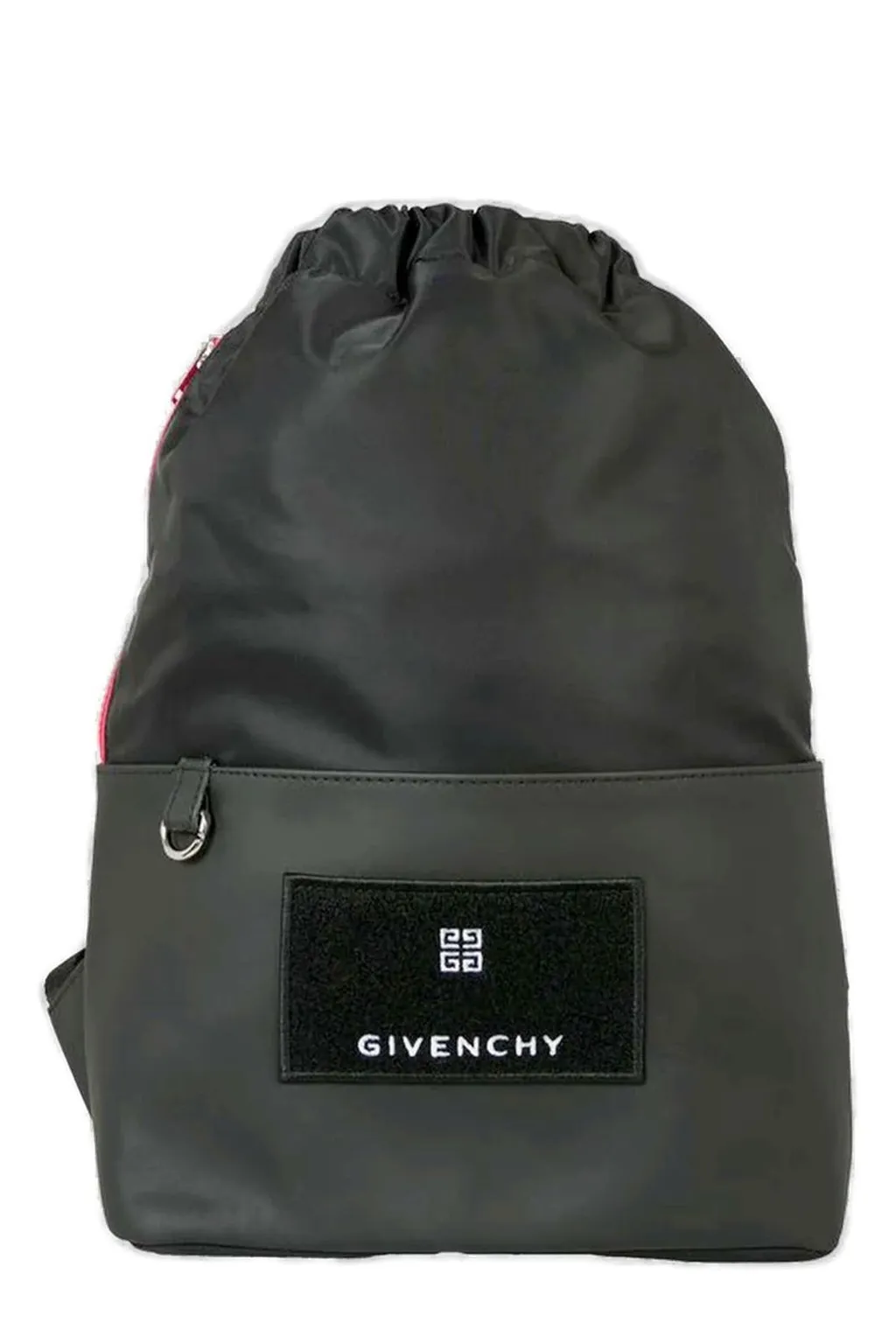 Givenchy Kids Logo Patch Drawstring Backpack