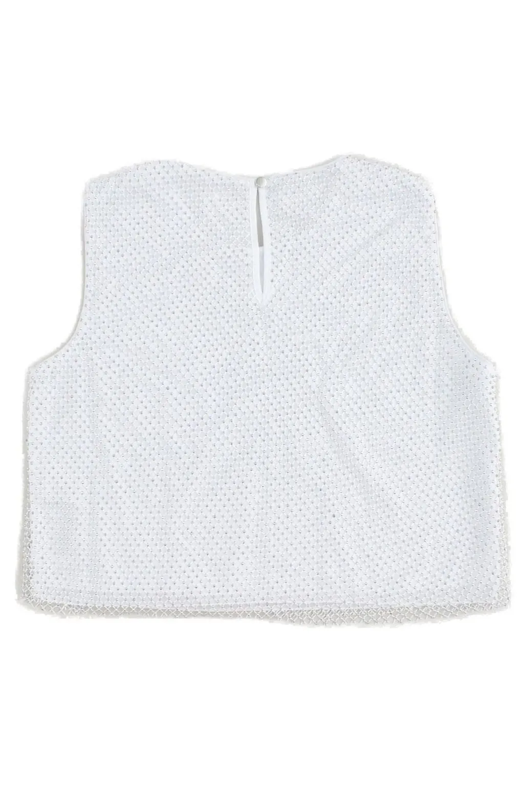 Givenchy Kids Embellished Sleeveless Mesh Top