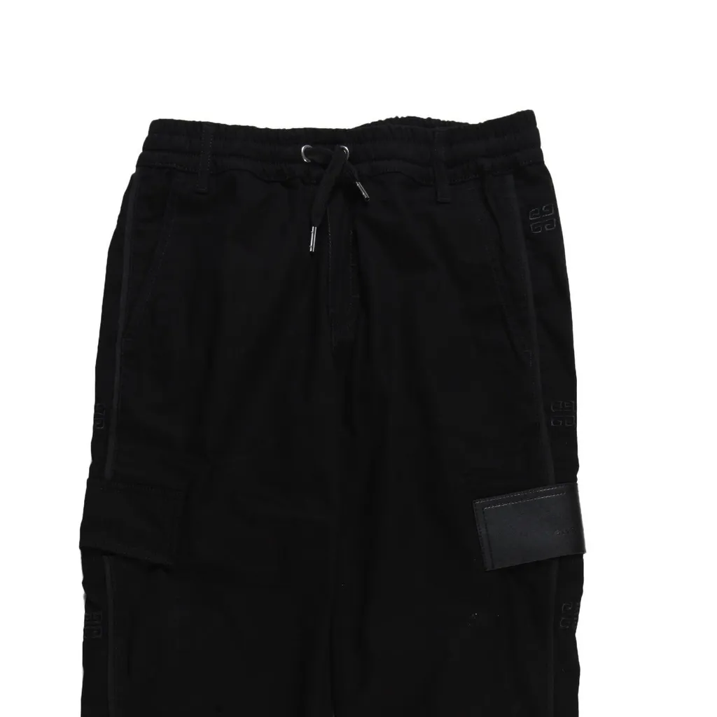 Givenchy Kids 4G Motif-Embroidered Drawstring Trousers