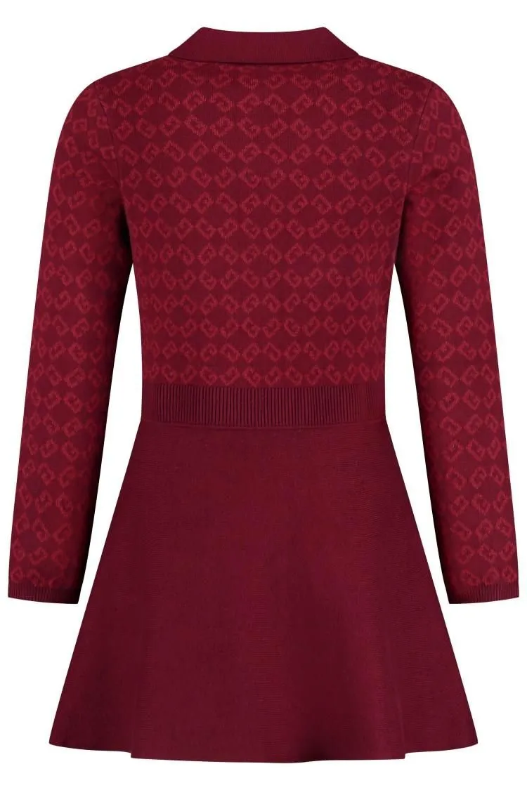Givenchy Kids Monogram Jacquard Flared Polo Dress