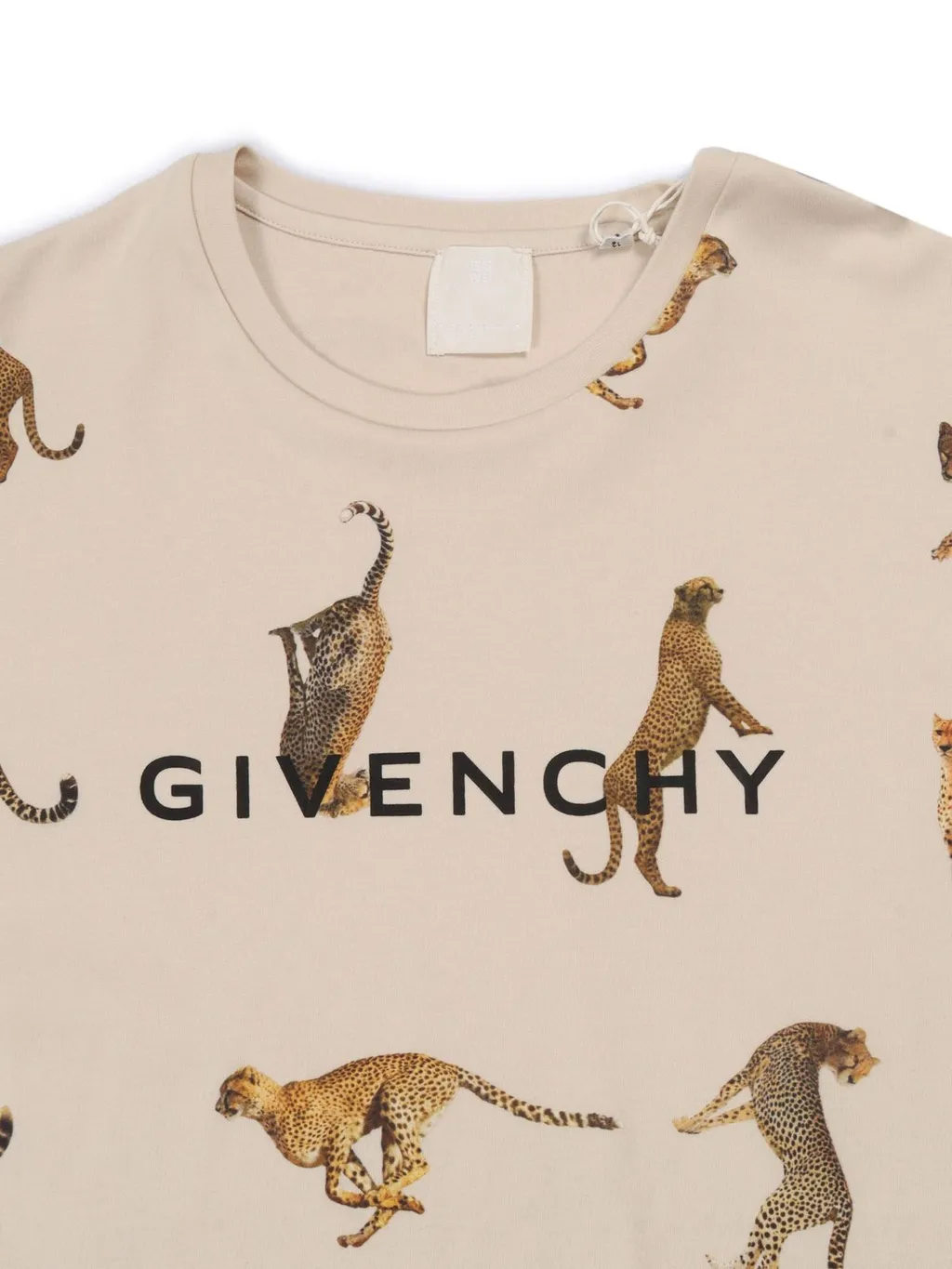 Givenchy Kids Leopard Printed Crewneck T-Shirt