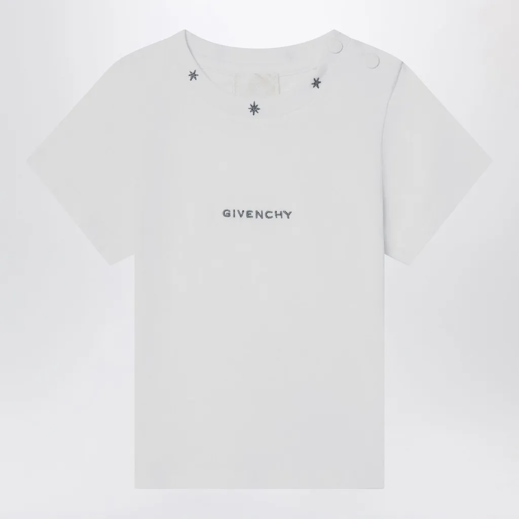 Givenchy Kids Logo Embroidered Crewneck T-Shirt