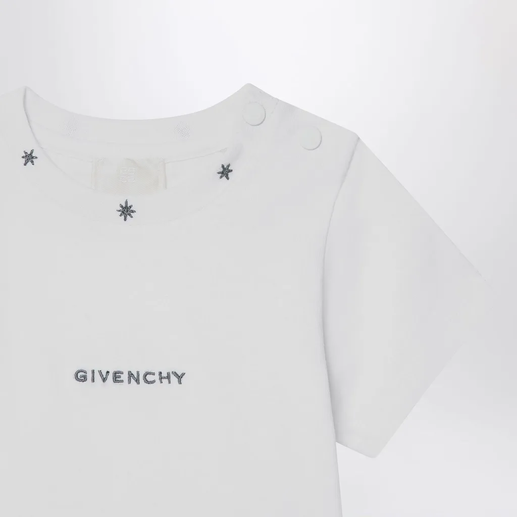 Givenchy Kids Logo Embroidered Crewneck T-Shirt