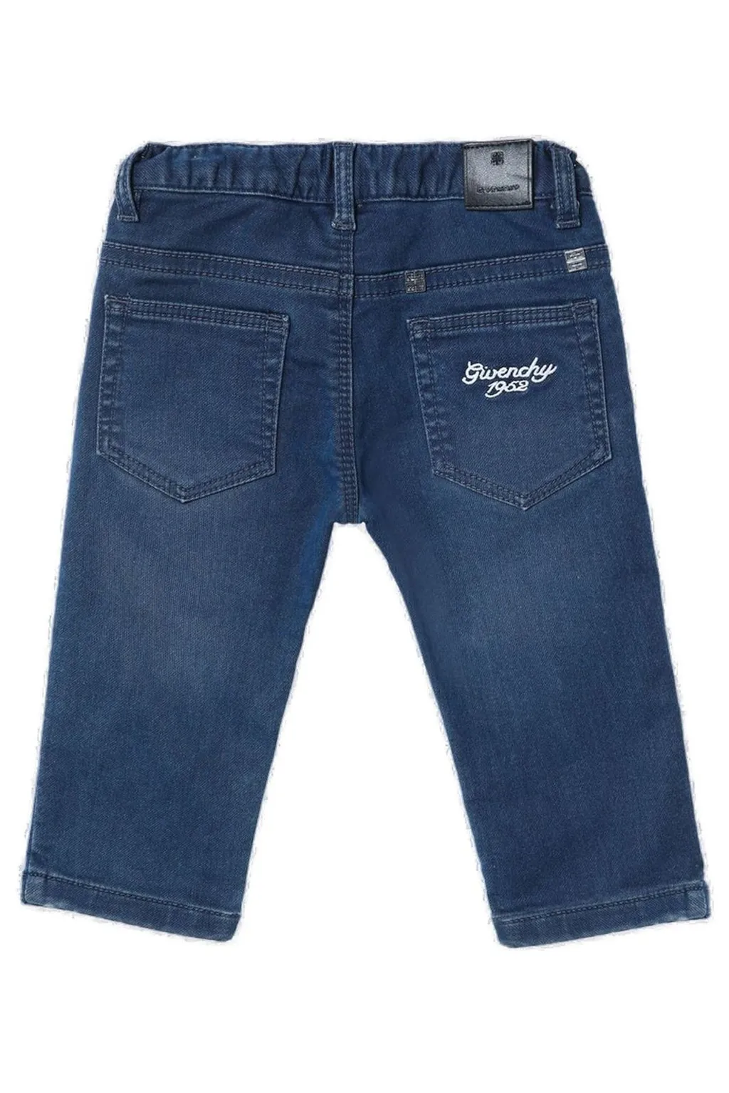 Givenchy Kids Logo Embroidered Straight Jeans