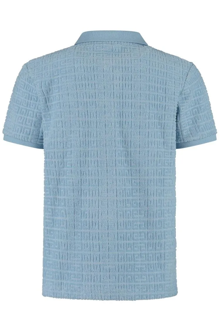 Givenchy Kids 4G-Jacquard Straight Hem Polo Shirt