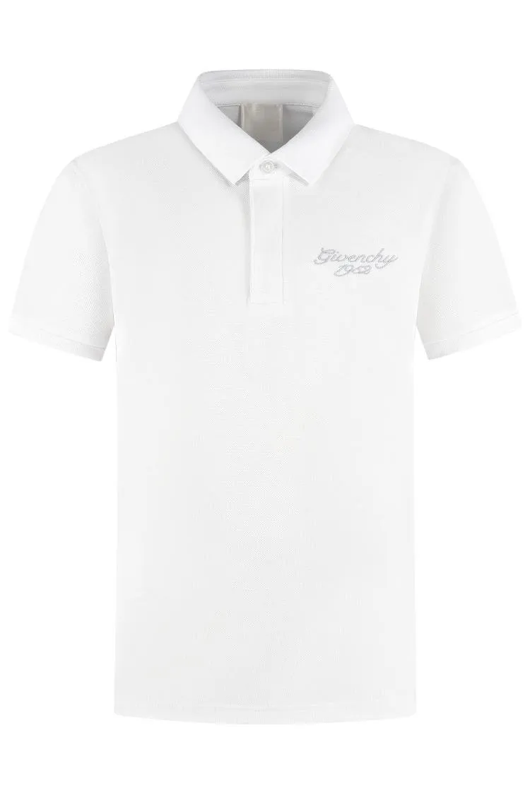 Givenchy Kids Logo Embroidered Polo Shirt