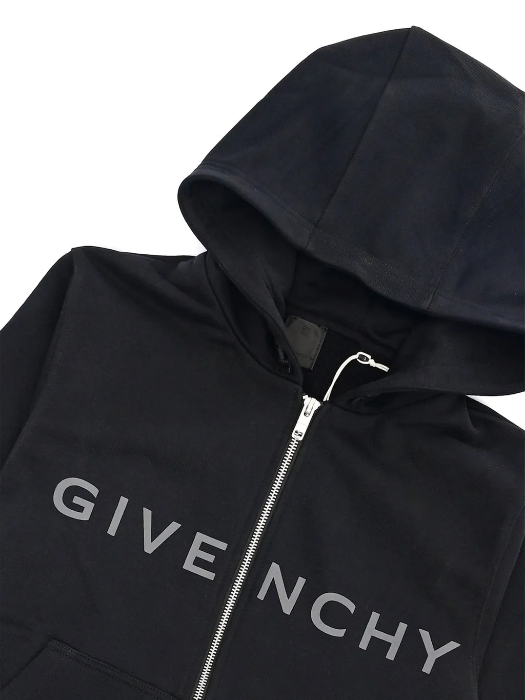 Givenchy Kids Logo Printed Zipped Hoodie