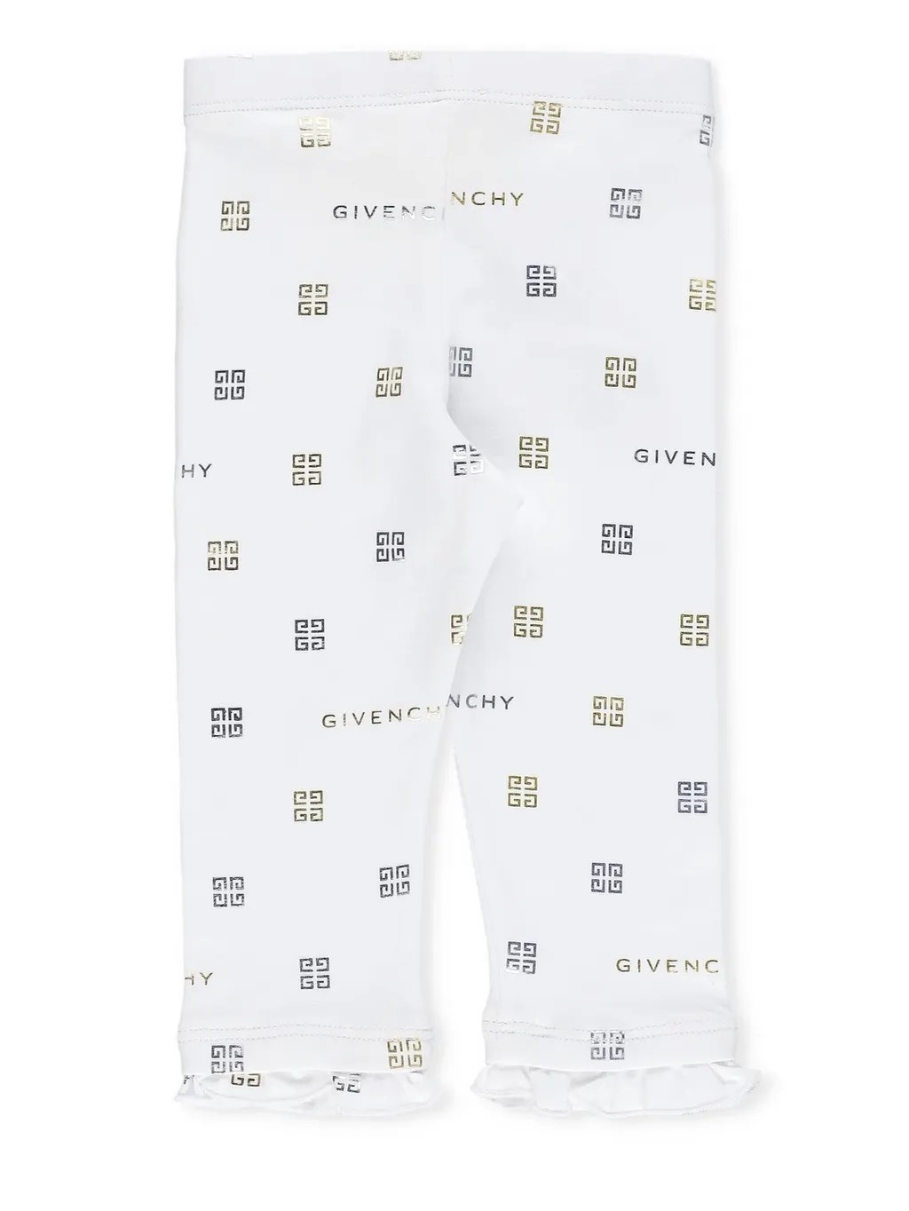 Givenchy Kids 4G Motif Ruffled Trim Leggings