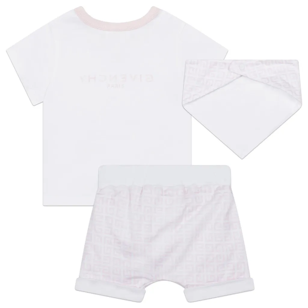 Givenchy Kids Givenchy Kids 4G-Logo Short-Sleeved Shorts Set