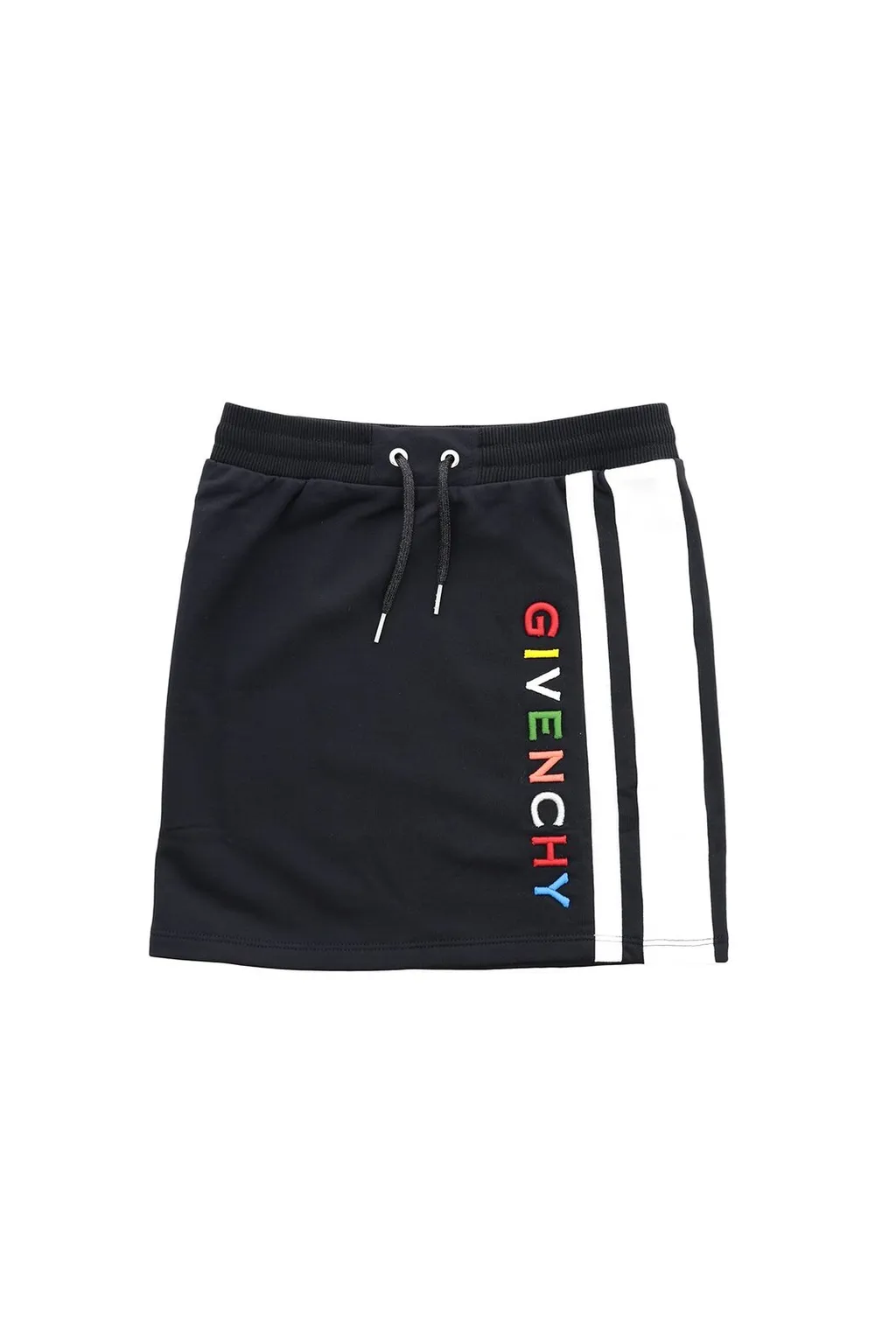 Givenchy Kids Logo Embroidered Drawstring Skirt