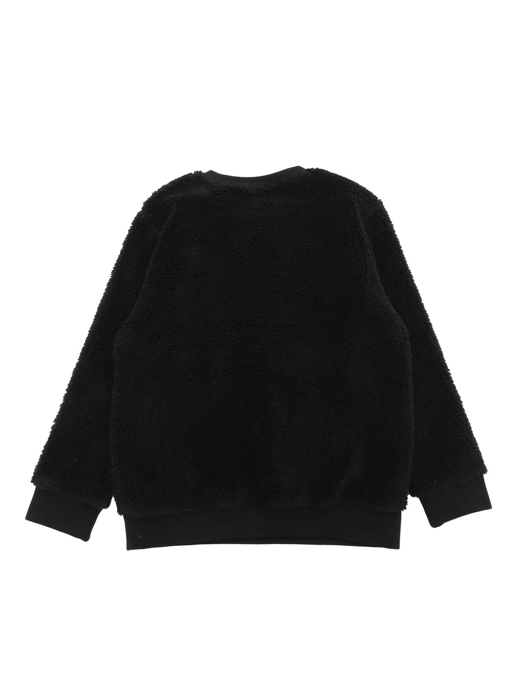 Givenchy Kids Logo Patch Crewneck Shearling Sweatshirt