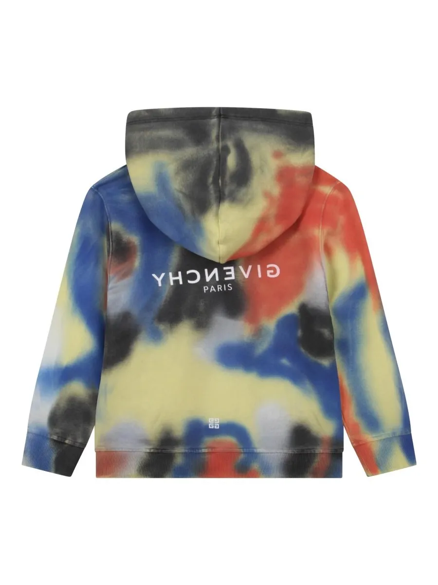 Givenchy Kids Graffiti-Effect Long-Sleeved Hoodie