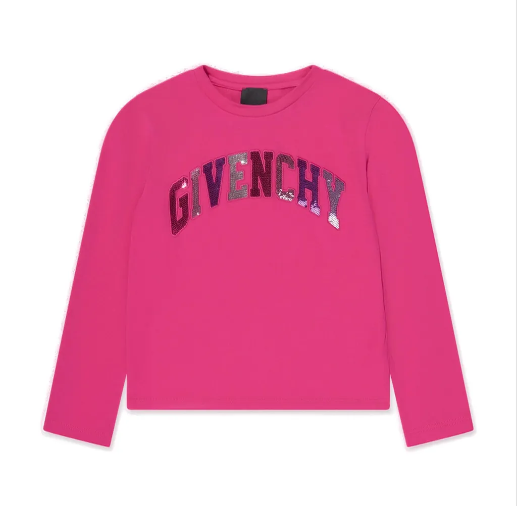 Givenchy Kids Sequin Embellished Crwneck T-Shirt