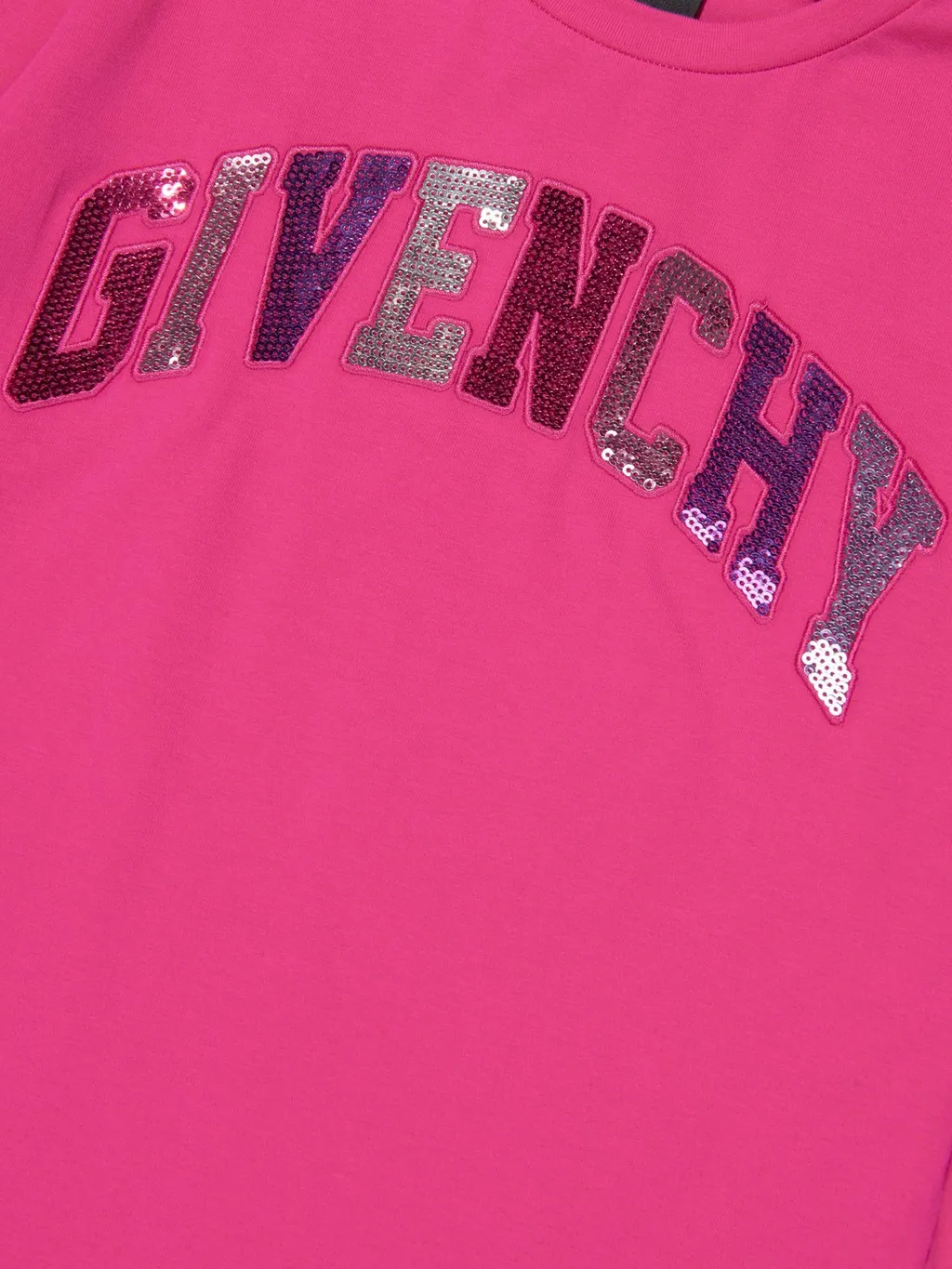 Givenchy Kids Sequin Embellished Crwneck T-Shirt