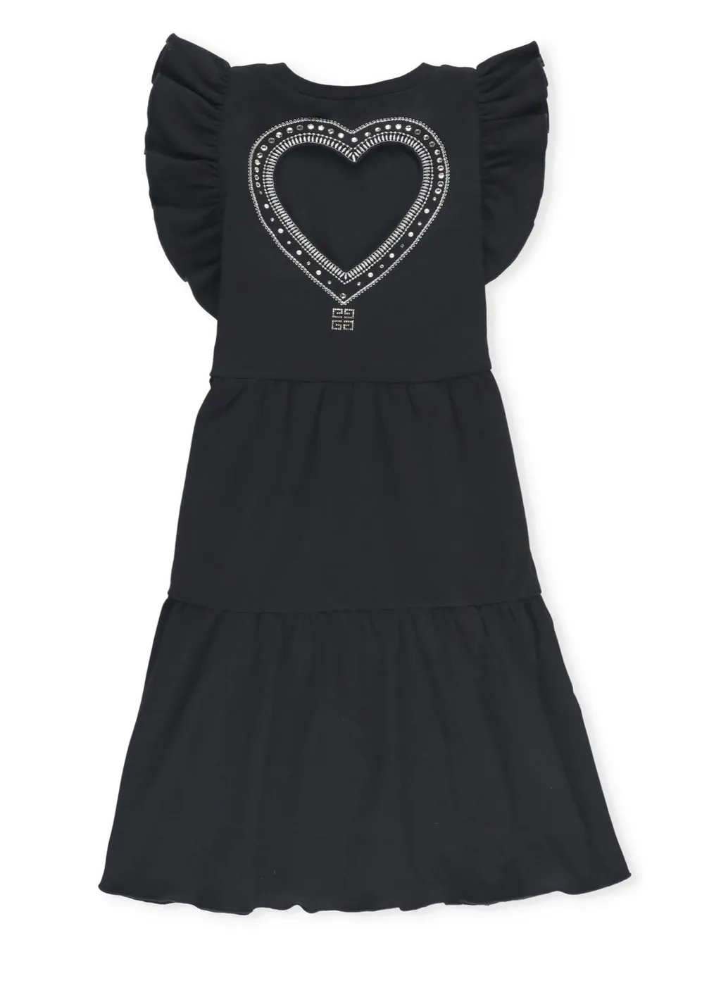 Givenchy Kids Logo Embellished Ruffled Dress