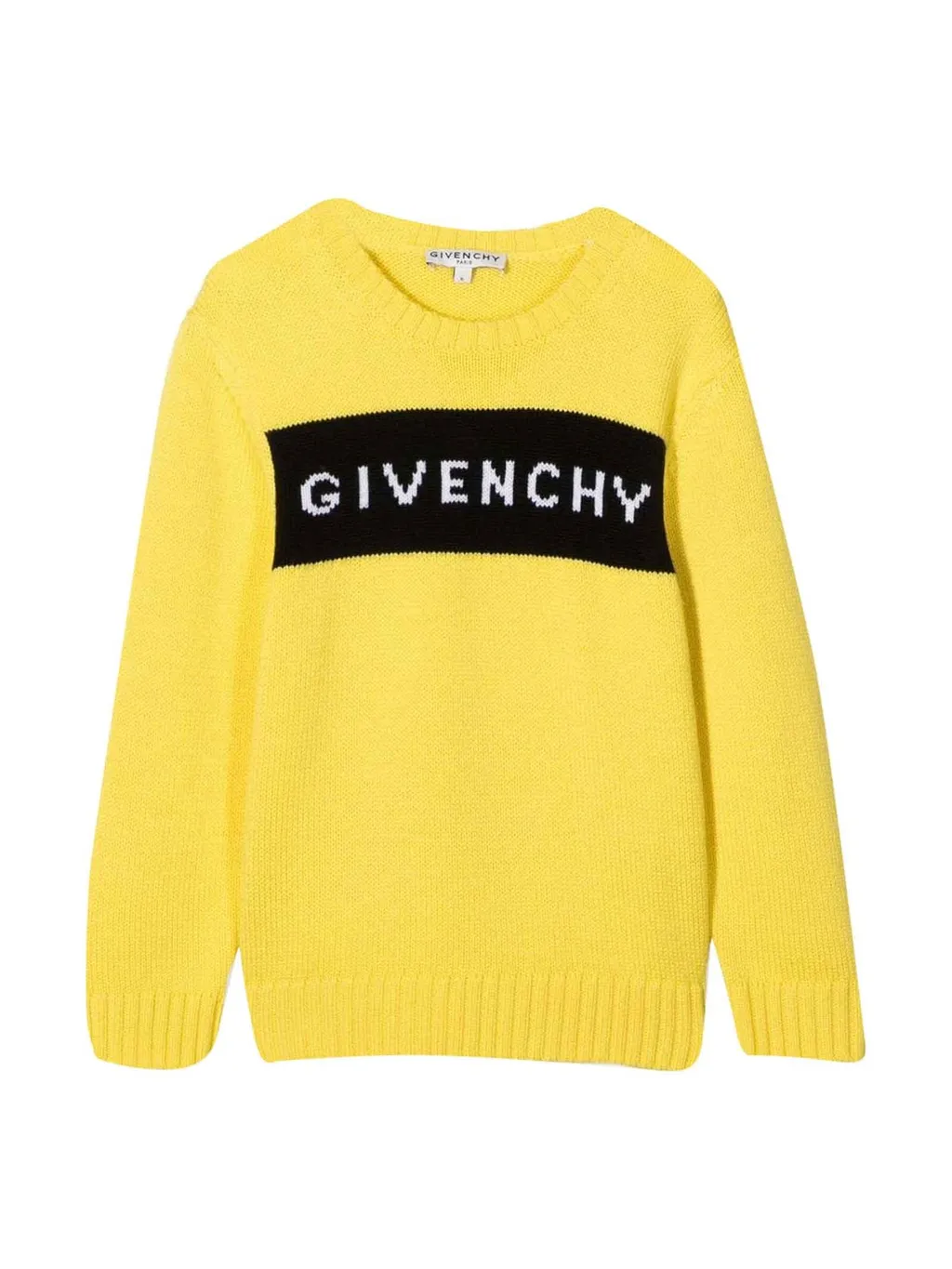 Givenchy Kids Logo Intarsia Crewneck Jumper