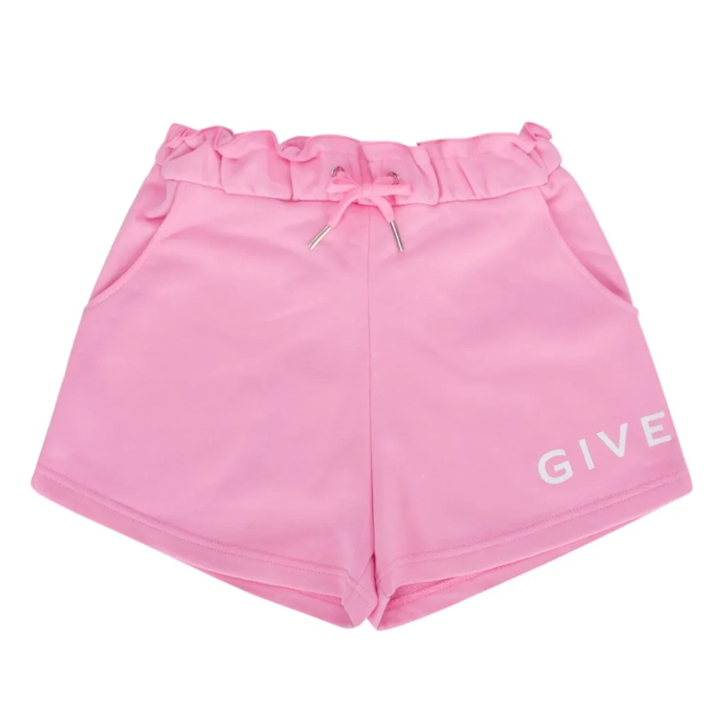 Givenchy Kids Logo Printed Drawstring Shorts
