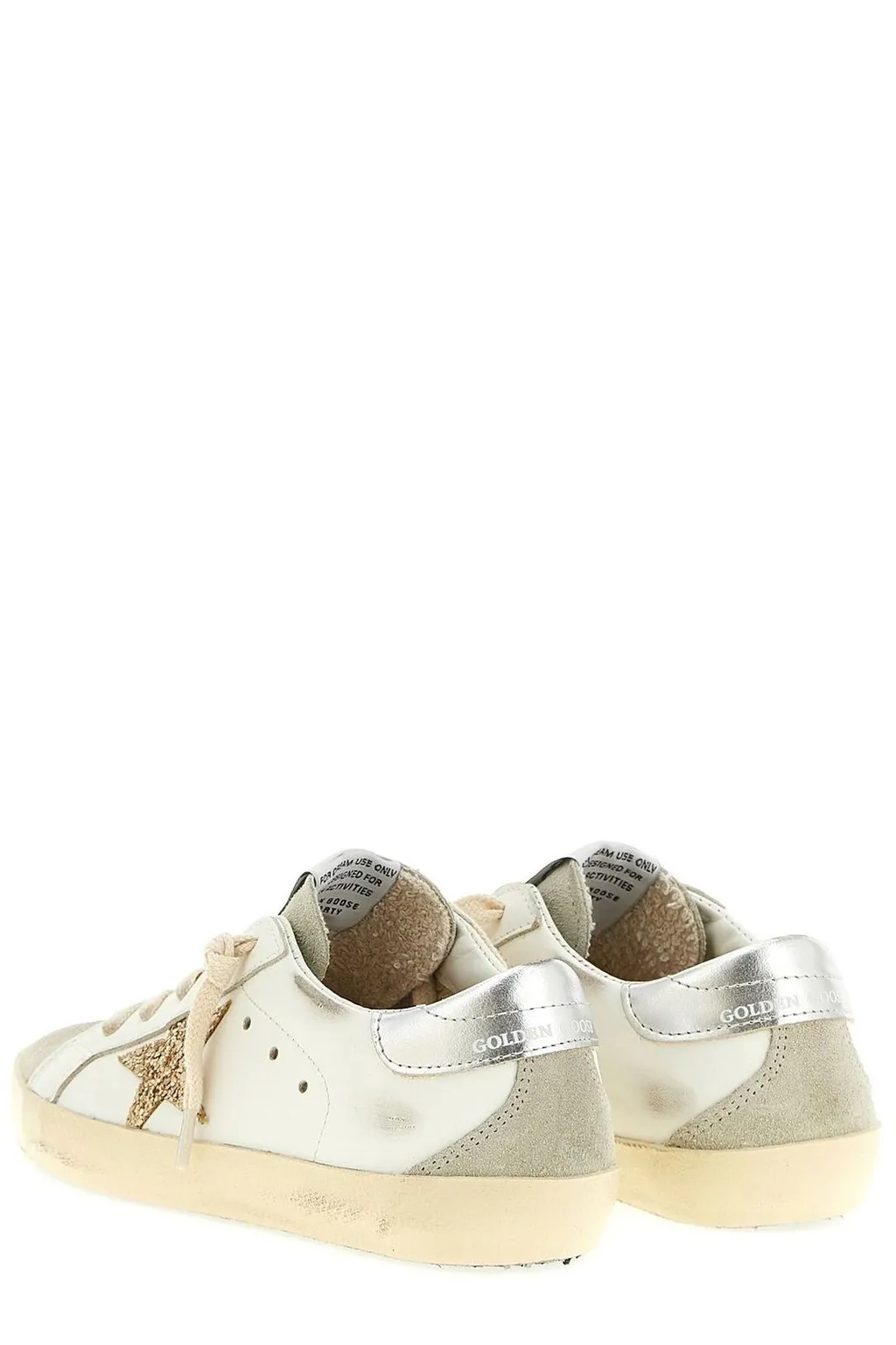 Golden Goose Kids Superstar Glittered Low-Top Sneakers