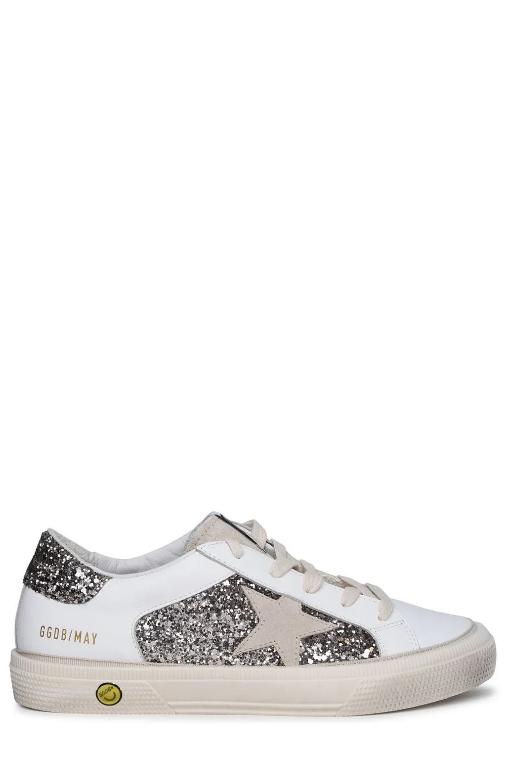 Golden Goose Kids N May Star Glittered Sneakers
