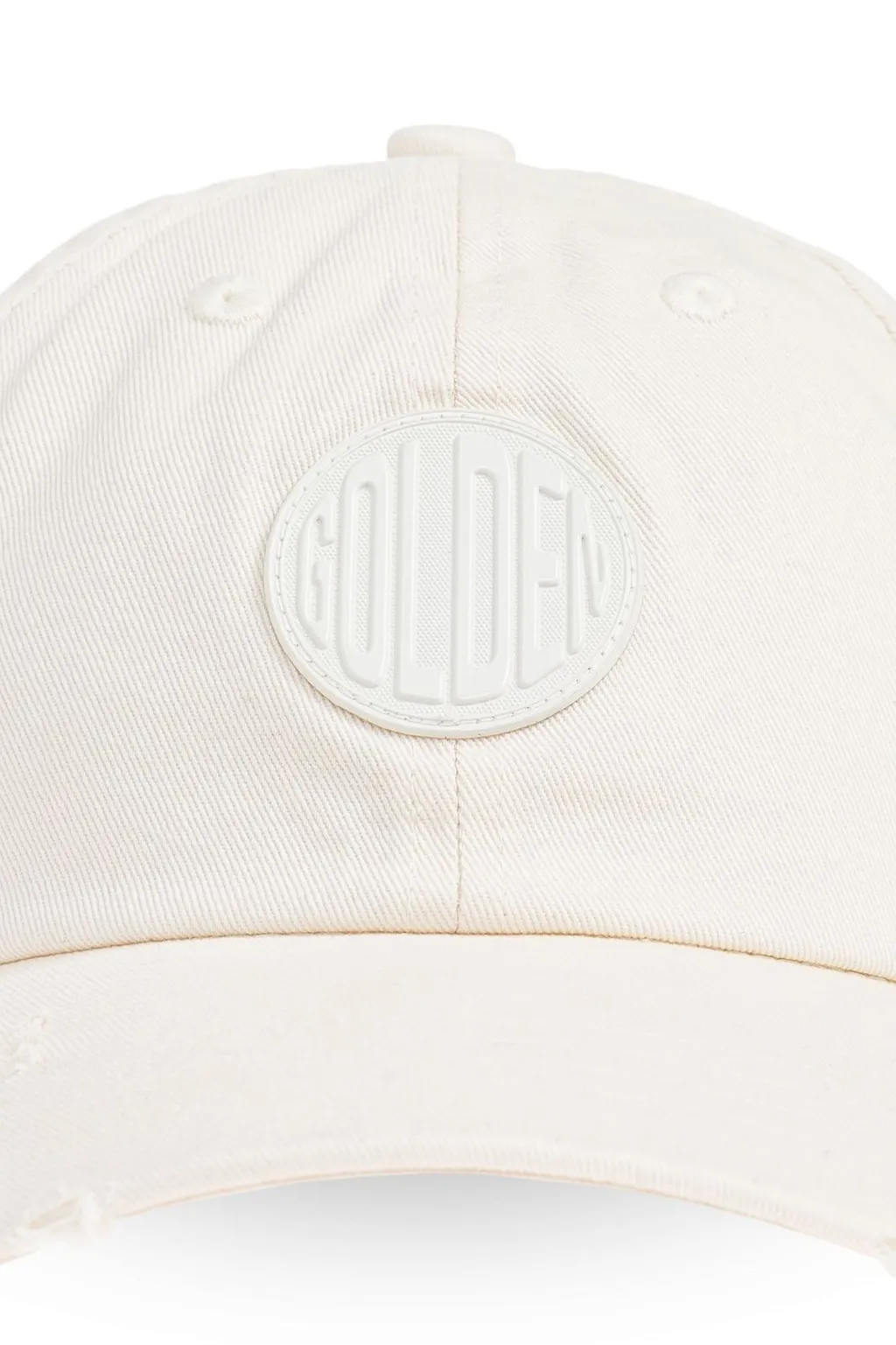Golden Goose Kids Logo Patch Distressed Baseball Cap