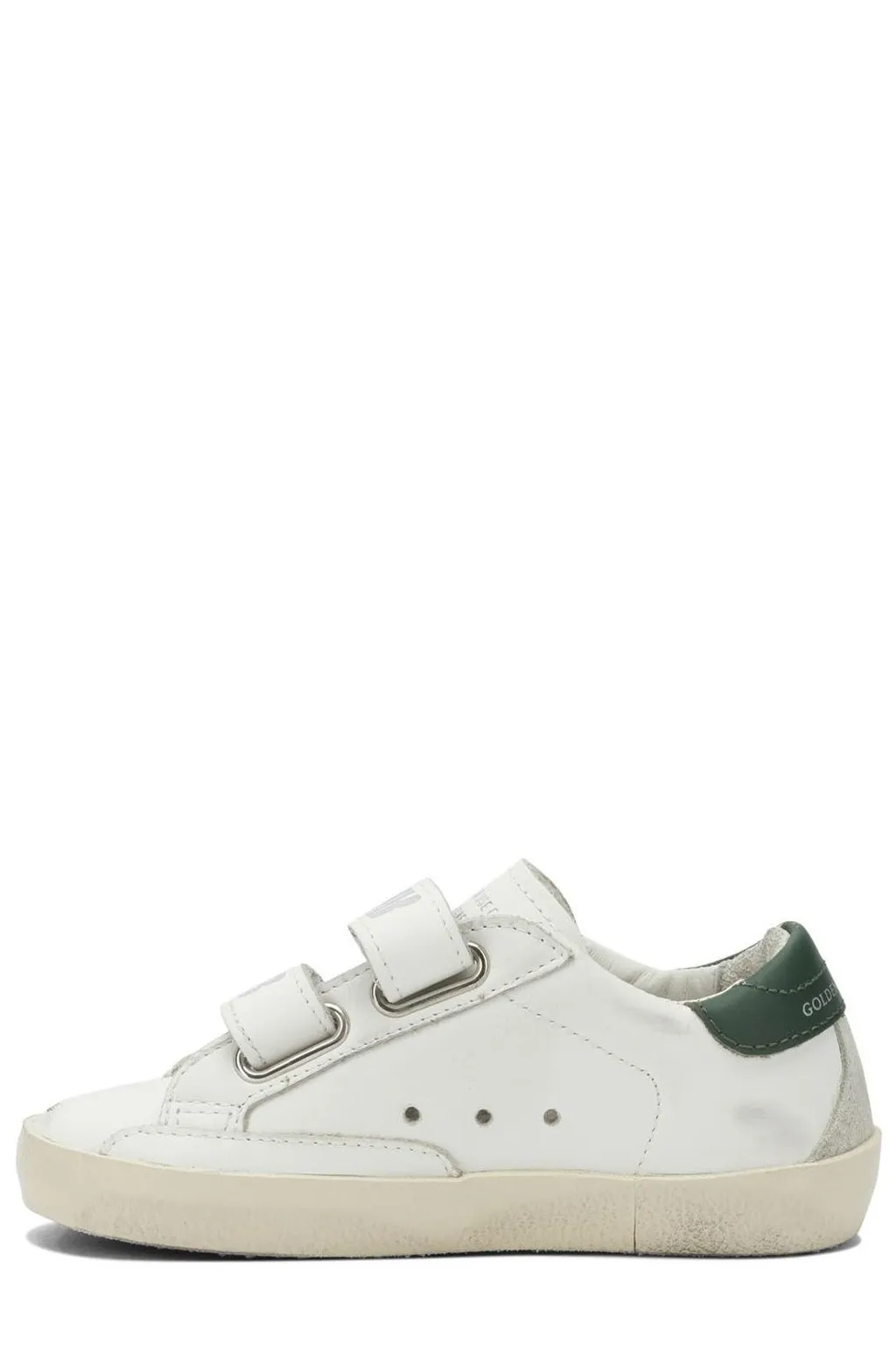 Golden Goose Kids Round-Toe Distressed Sneakers