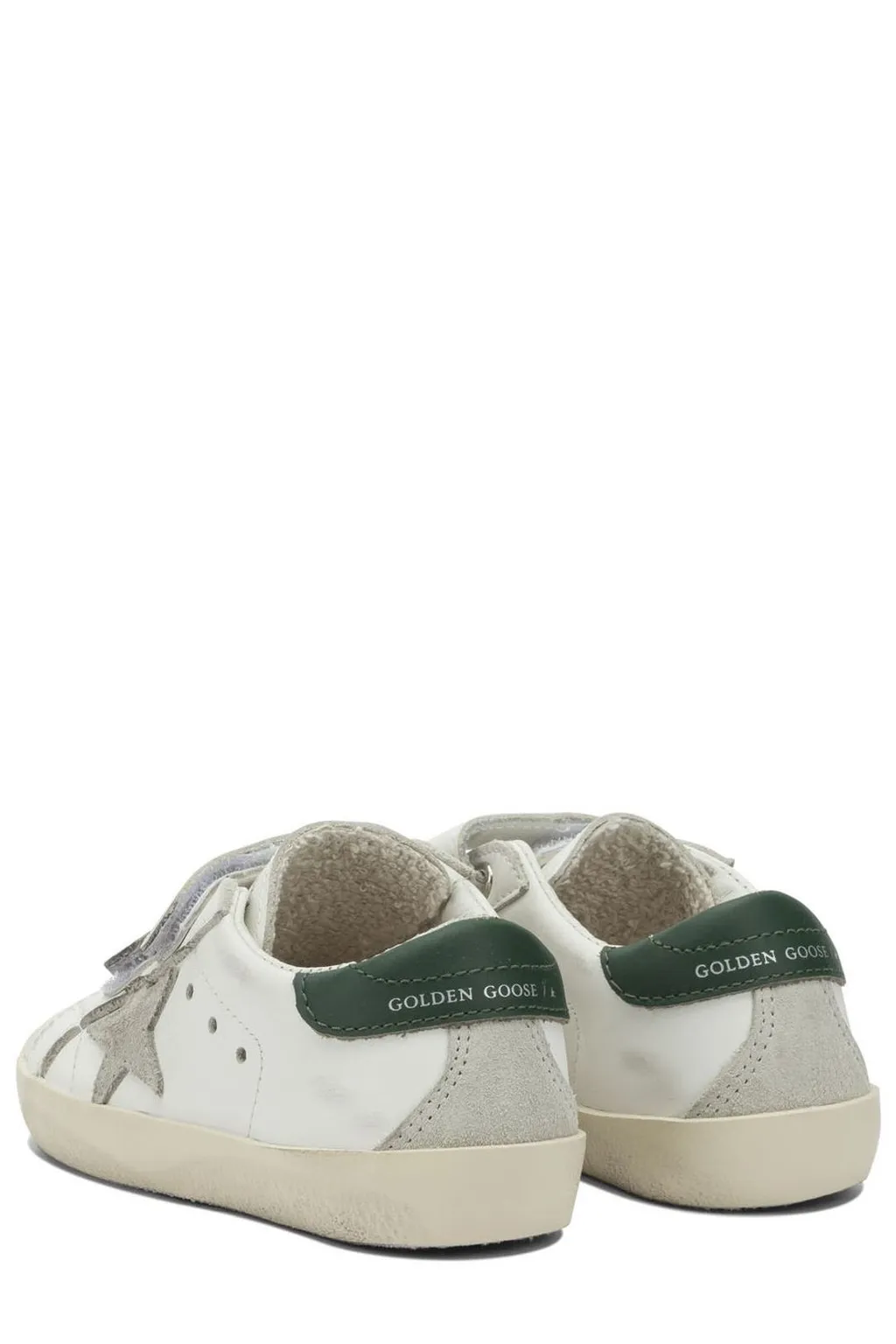 Golden Goose Kids Round-Toe Distressed Sneakers