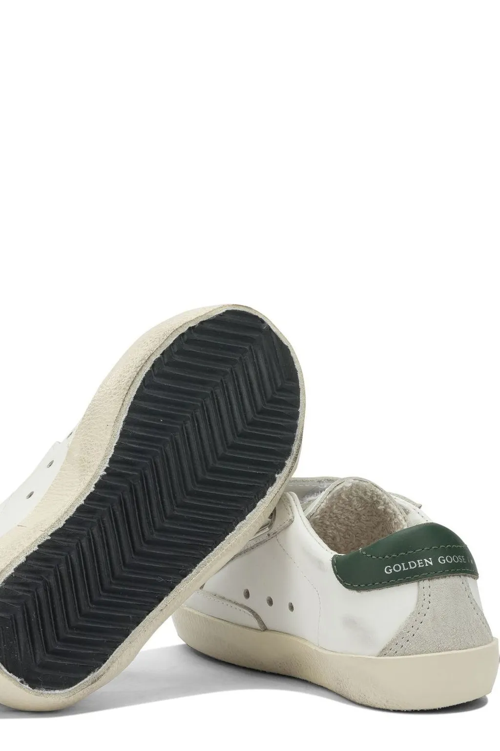 Golden Goose Kids Round-Toe Distressed Sneakers