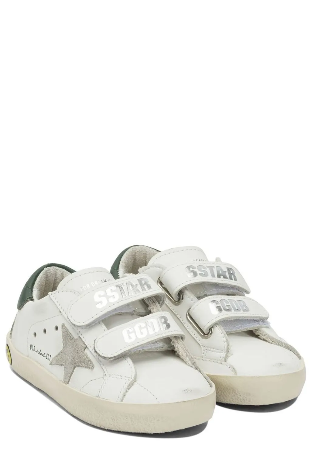 Golden Goose Kids Round-Toe Distressed Sneakers