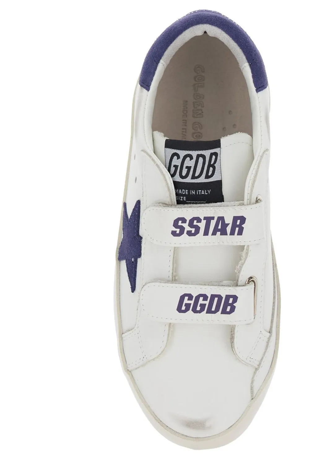 Golden Goose Kids Old School Touch-Strapped Sneakers