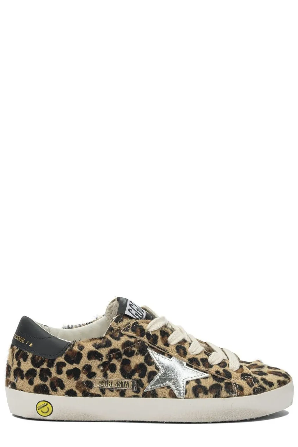 Golden Goose Kids Leopard-Pattern Lace-Up Sneakers