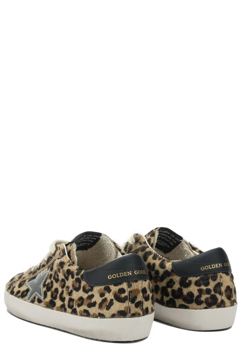 Golden Goose Kids Leopard-Pattern Lace-Up Sneakers