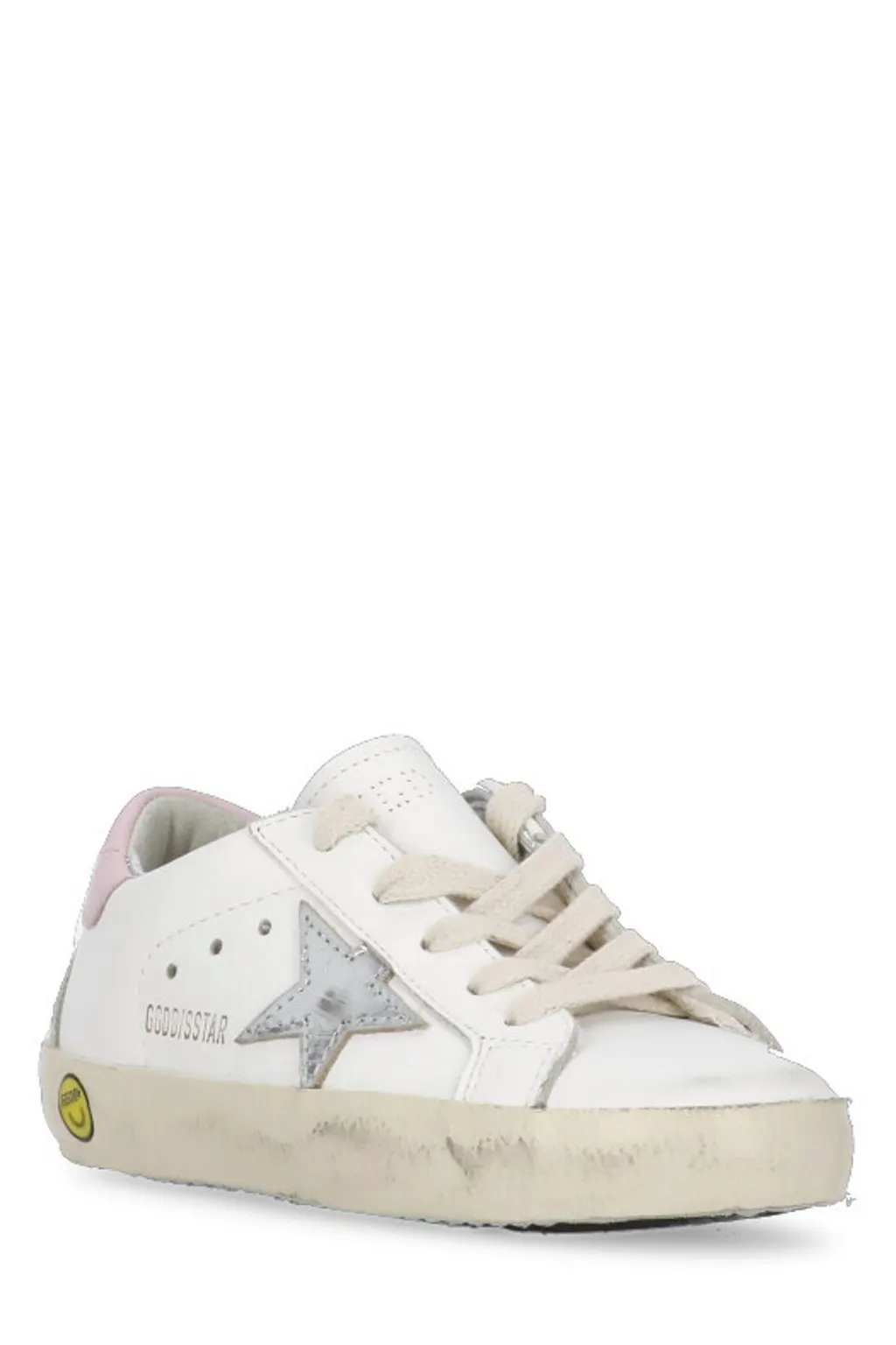 Golden Goose Kids Patch Embellished Lace-Up Sneakers