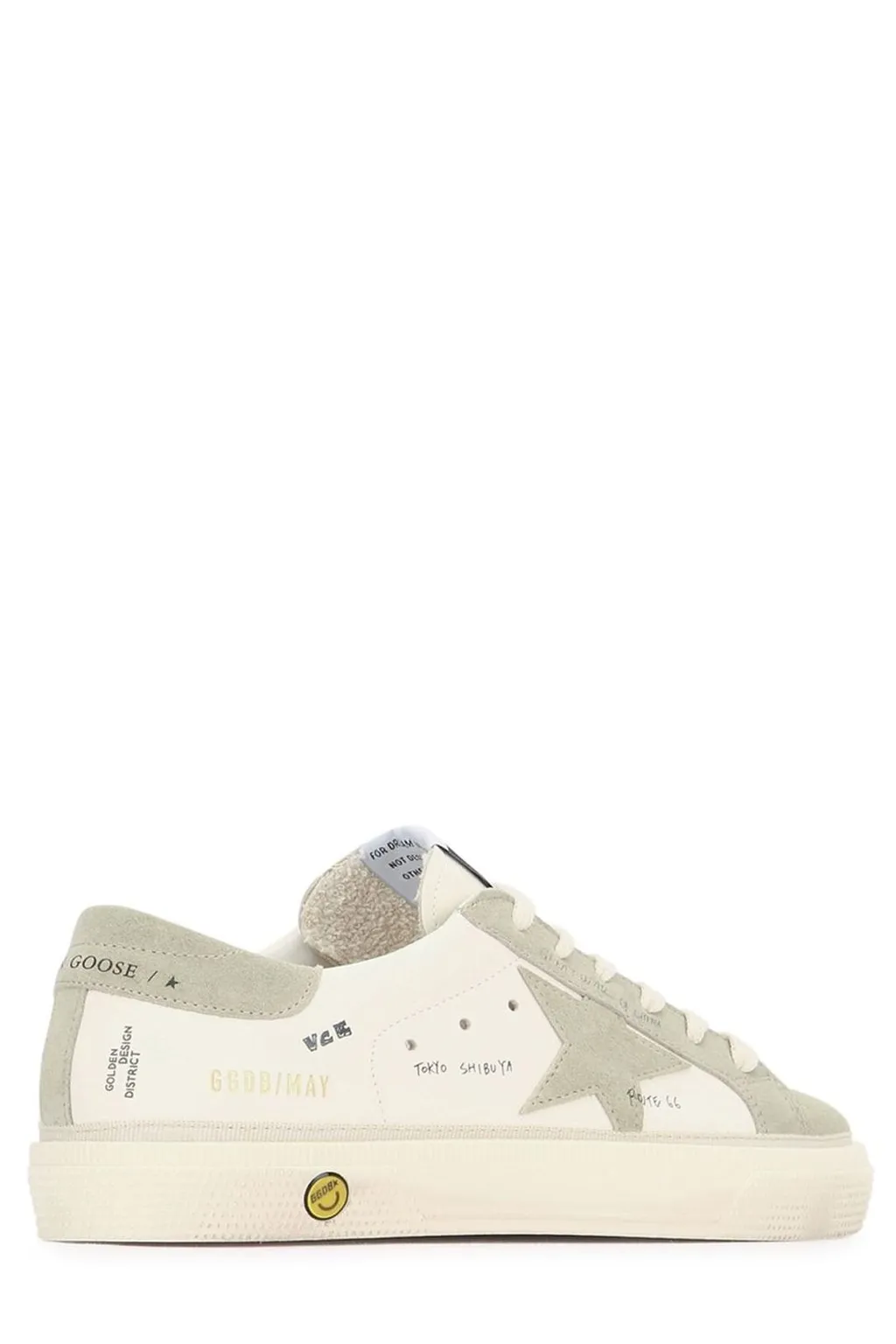 Golden Goose Kids May Star Patch Sneakers