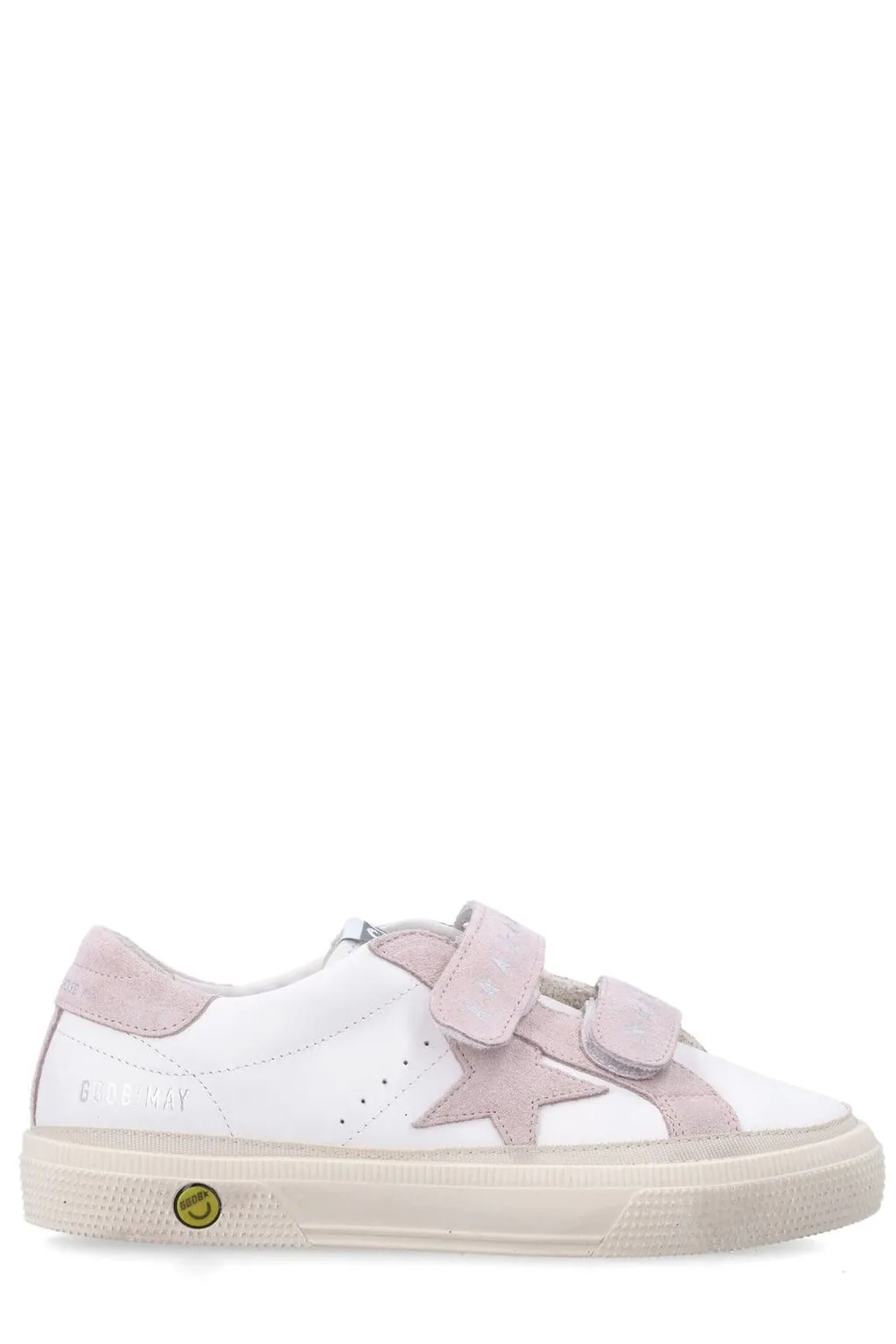 Golden Goose Kids May School Touch-Strap Sneakers